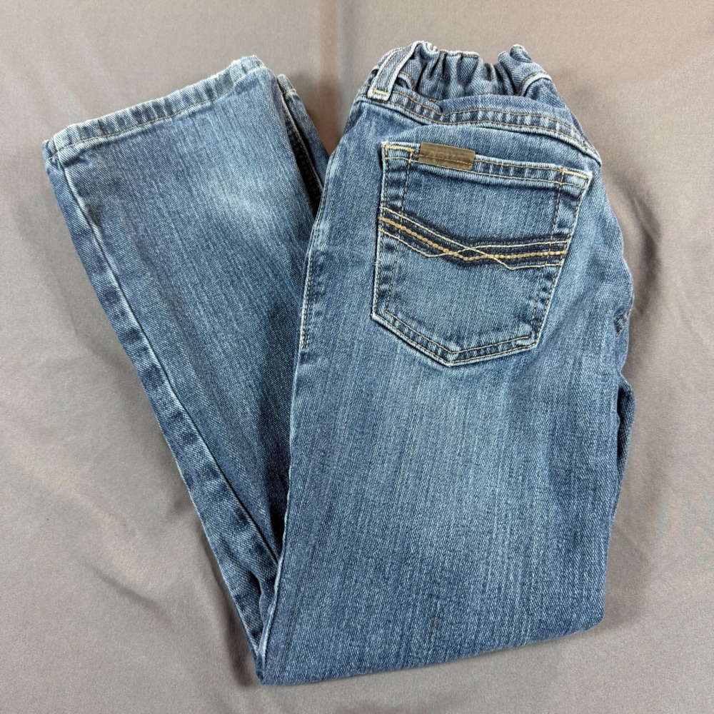 Ariat B4 Relaxed Boys Jeans Size 7 Medium Wash Denim Western Five Pocket